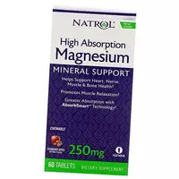 Легкоусвояемый Магний, High Absorption Magnesium, Natrol  60таб Яблоко-клюква (36358028)