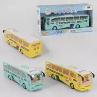 Автобус 1578 (24) 2 цвета, звуковые и световые эффекты, английское озвучивание, сам ездит, в коробке