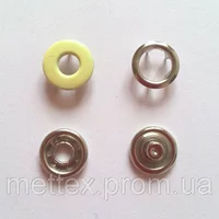 Кнопка 10,5 мм - № 109 желтая бублик