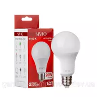 Світлодіодна лампа SIVIO А70 20W, E27, 4100K, нейтральний білий