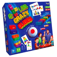 Розвиваюча настільна гра "Color Crazy Cubes" (УКР) (10) CCC-02-01U "Danko Toys"
