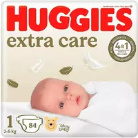 Подгузники Huggies Extra Care 1 Mega 84 (2-5 кг) (5029053578057)