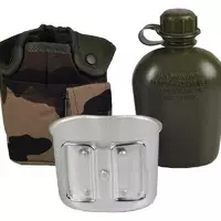 Армійська фляга з підстаканником та чохлом Mil-tec CCE -14506024