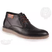 Мужские кожаные ботинки Atlant черные мех