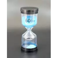 Песочные часы "Круг" стекло + пластик 60 минут Голубой песок