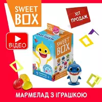 Бейби Шарк Свитбокс Baby Shark Sweetbox игрушка с мармеладом в коробочке, 1 штg